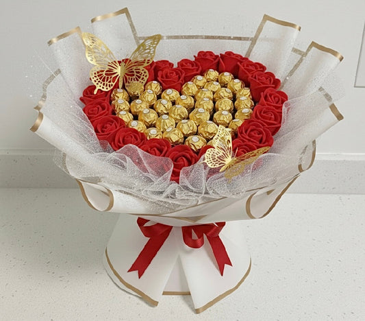Sweet Heart Bouquet - Faux Roses