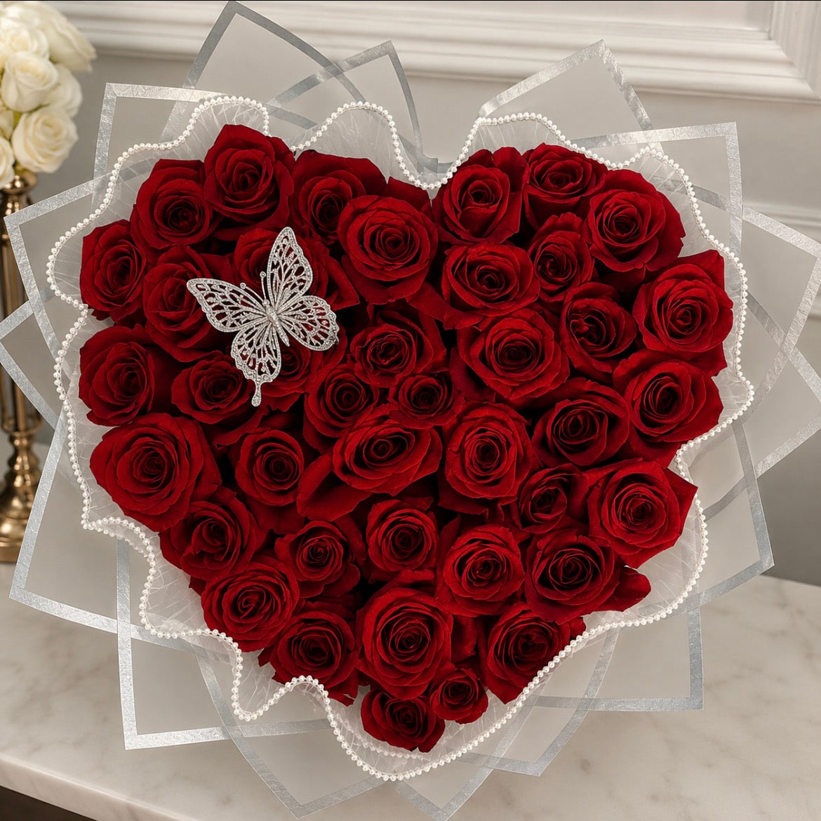 Forever Love Bouquet- Fresh Roses