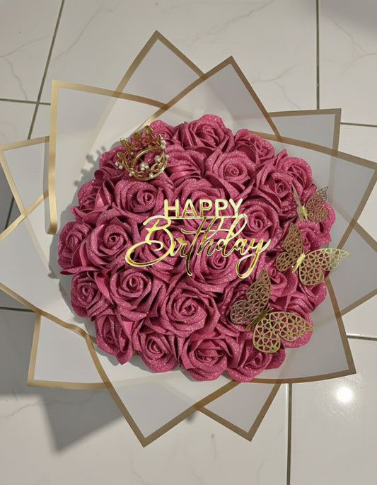 Forever Bouquet- Faux Roses
