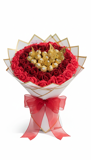 Sweet Heart Bouquet - Faux Roses